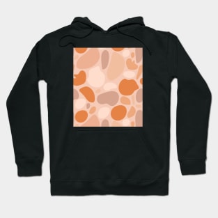 Contemporary collage. Abstract shapes in terracotta style. Hoodie